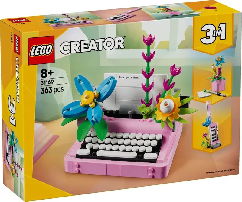 Lego Creator 3in1: Γραφομηχανή με λουλούδια - Typewriter With Flowers (31169)