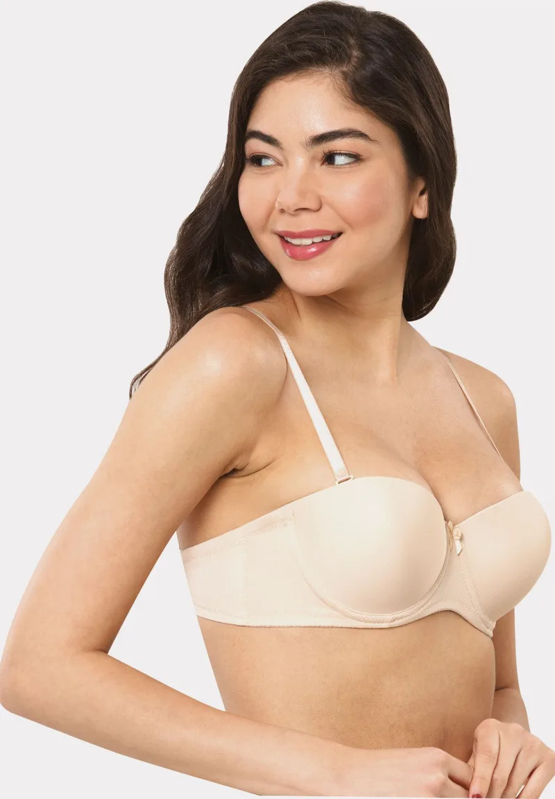 Σουτιεν Strapless Push Up Norddiva Μπεζ