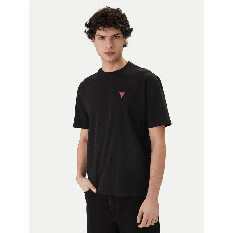 Guess T-Shirt F6GI11 K8HM4 Μαύρο Regular Fit
