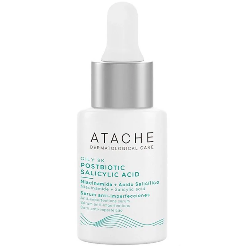 Atache Oily SK Postbiotic Salicylic Acid Serum Ορός Προσώπου για Λιπαρές, Μεικτές Επιδερμίδες με Ακμή ή με Τάση Ακμής 30ml