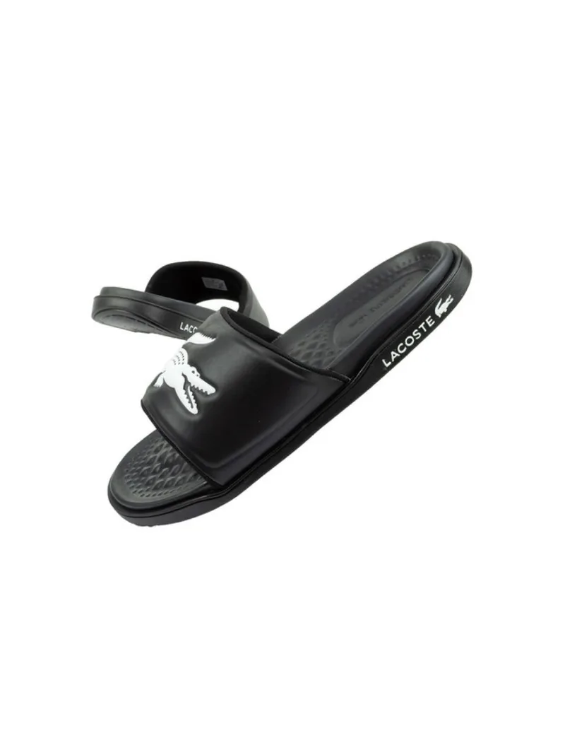 Lacoste Dualiste Slides σε Μαύρο Χρώμα 43CMA0020312