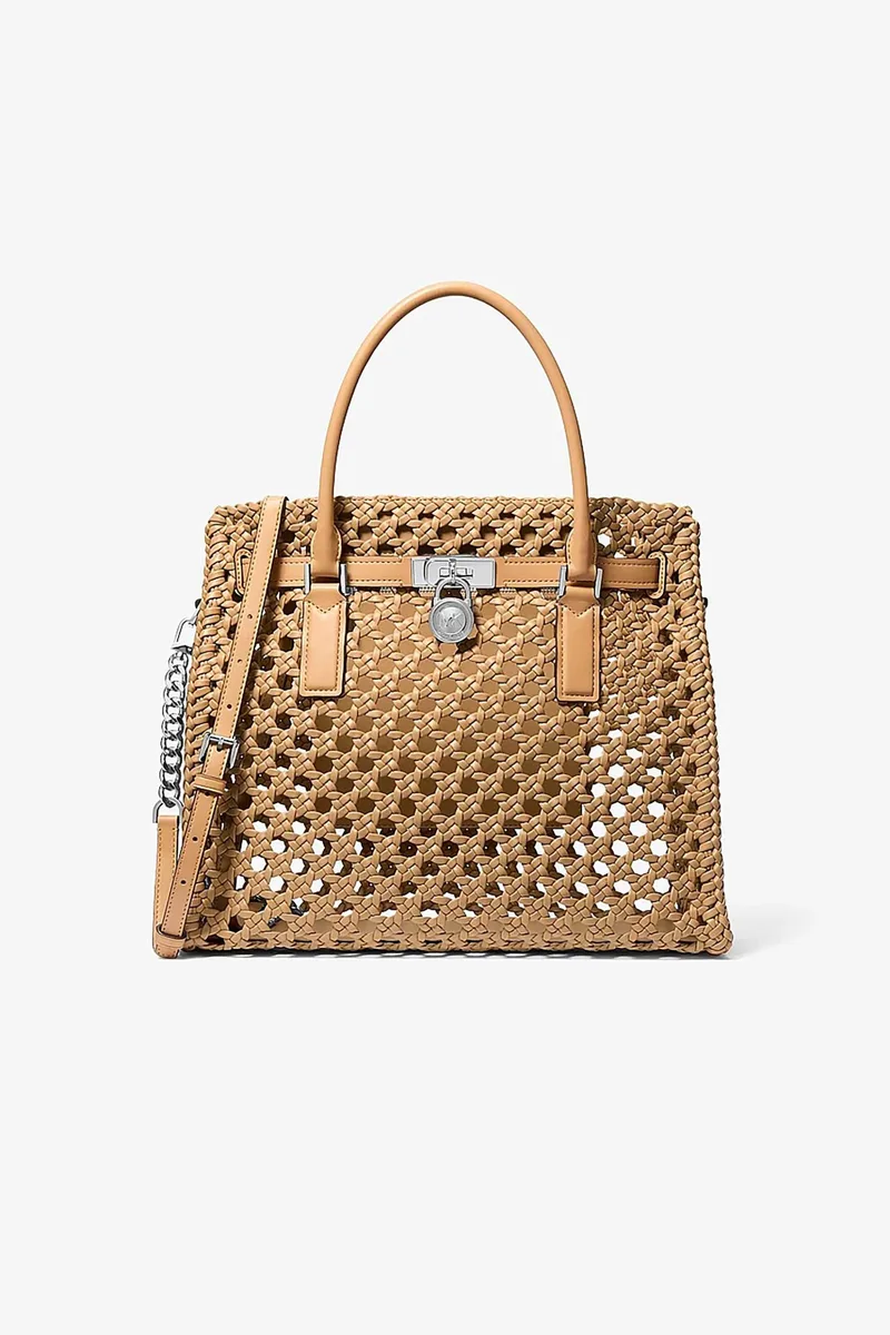 Michael Kors γυναικεία τσάντα χειρός "Hamilton Moderne Large" - 30S6SNXS3U Καμηλό
