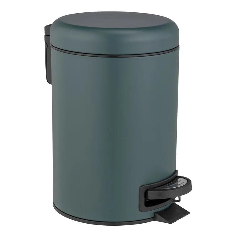 Κάδος Απορριμμάτων Μπάνιου (25x17x22.5) Wenko 3lt Leman Dark Green 25154100