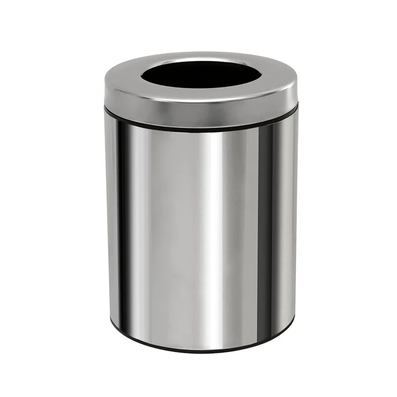 Καλάθι Απορριμμάτων (Φ21x28) Pam & Co 5lt 2128 Inox