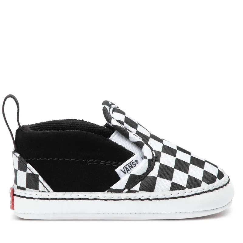 Πάνινα παπούτσια Vans Slip-On V Crib VN0A2XSLFB71 Μαύρο