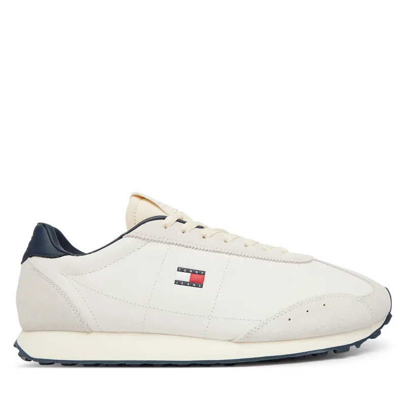 Αθλητικά Tommy Jeans Tjm Retro Runner Archive Mix Mat EM0EM01763 Ανοιχτό μπεζ