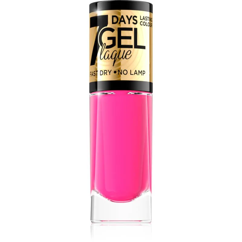 Eveline Cosmetics 7 Days Gel Laque Nail Enamel τζελ βερνίκι νυχιών χωρίς τη χρήση των UV/LED λαμπτήρων απόχρωση 48 8 ml