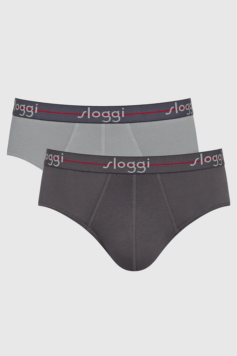 Sloggi men ανδρικά σλιπάκια Midi Start (Συσκ. 2 τεμαχίων) -10206949-0034
