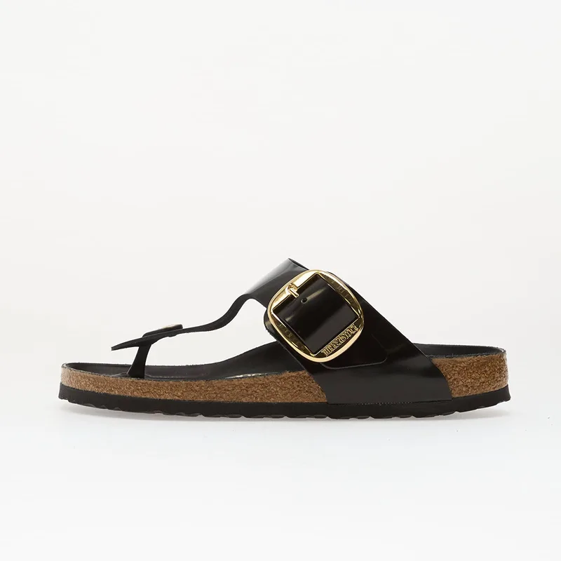 Sneakers Birkenstock Gizeh Big Buckle Natural Leather Patent Women Nappa Glamour EUR 41