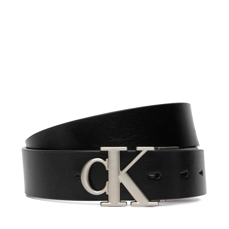 Ζώνη Calvin Klein Ck Buckle Tumbled 35Mm Adj/Rev LV04D7049G Μαύρο