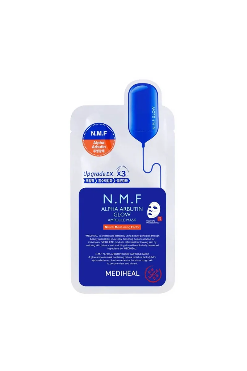 Mediheal N.M.F Alpha Arbutin Glow Ampoule Mask - Μάσκα Για Φωτεινό Δέρμα 27 ml - 8809936741146