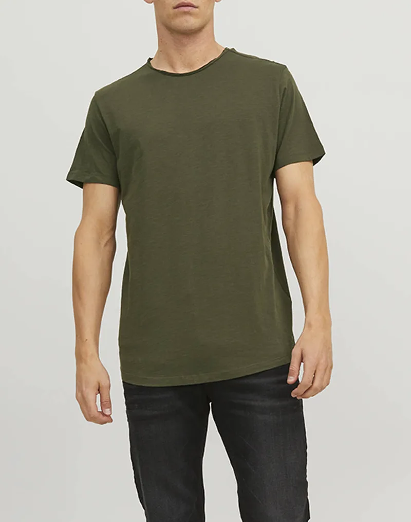 JACK&JONES ΜΠΛΟΥΖΑ JJEBASHER TEE O-NECK SS NOOS 12182498-FOREST NIGHT Green