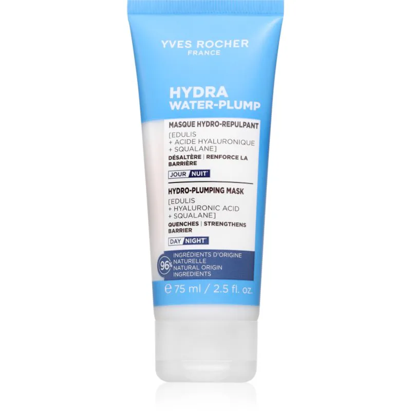 Yves Rocher Hydra Water-Plump ενυδατική λειαντική μάσκα μέρα και βράδυ 75 ml