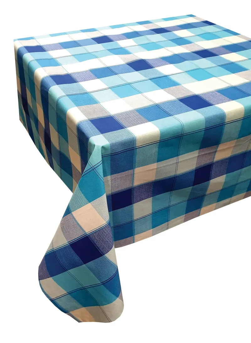 Τραπεζομάντηλο ΚΟΜΒΟΣ Καρό Design-3 Turquoise 140x180