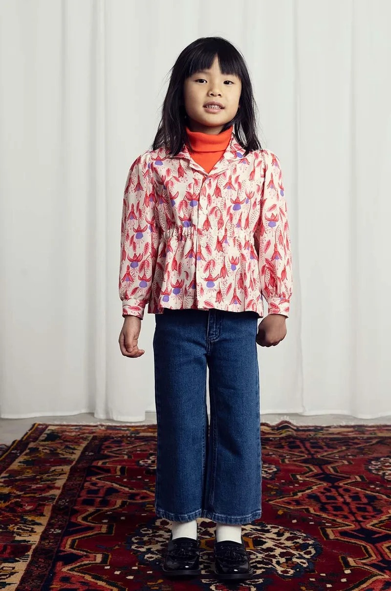 Παιδικό πουκάμισο Mini Rodini Fuchsia