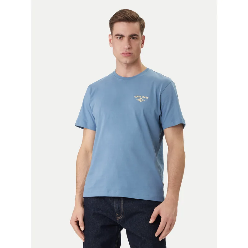 Guess Jeans T-Shirt M6GIB7 K8HM0 Μπλε Regular Fit