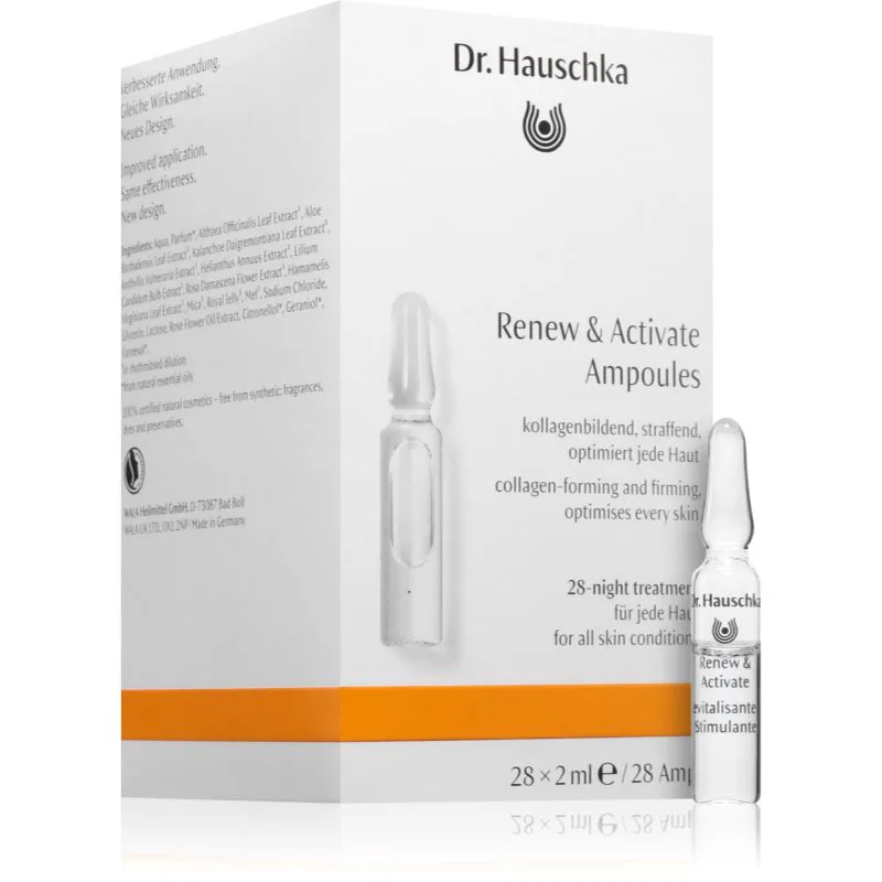 Dr. Hauschka Facial Care αποκαταστατική εντατική φροντίδα για ενίσχυση επιδερμίδας πρόσωπου 28x2 ml