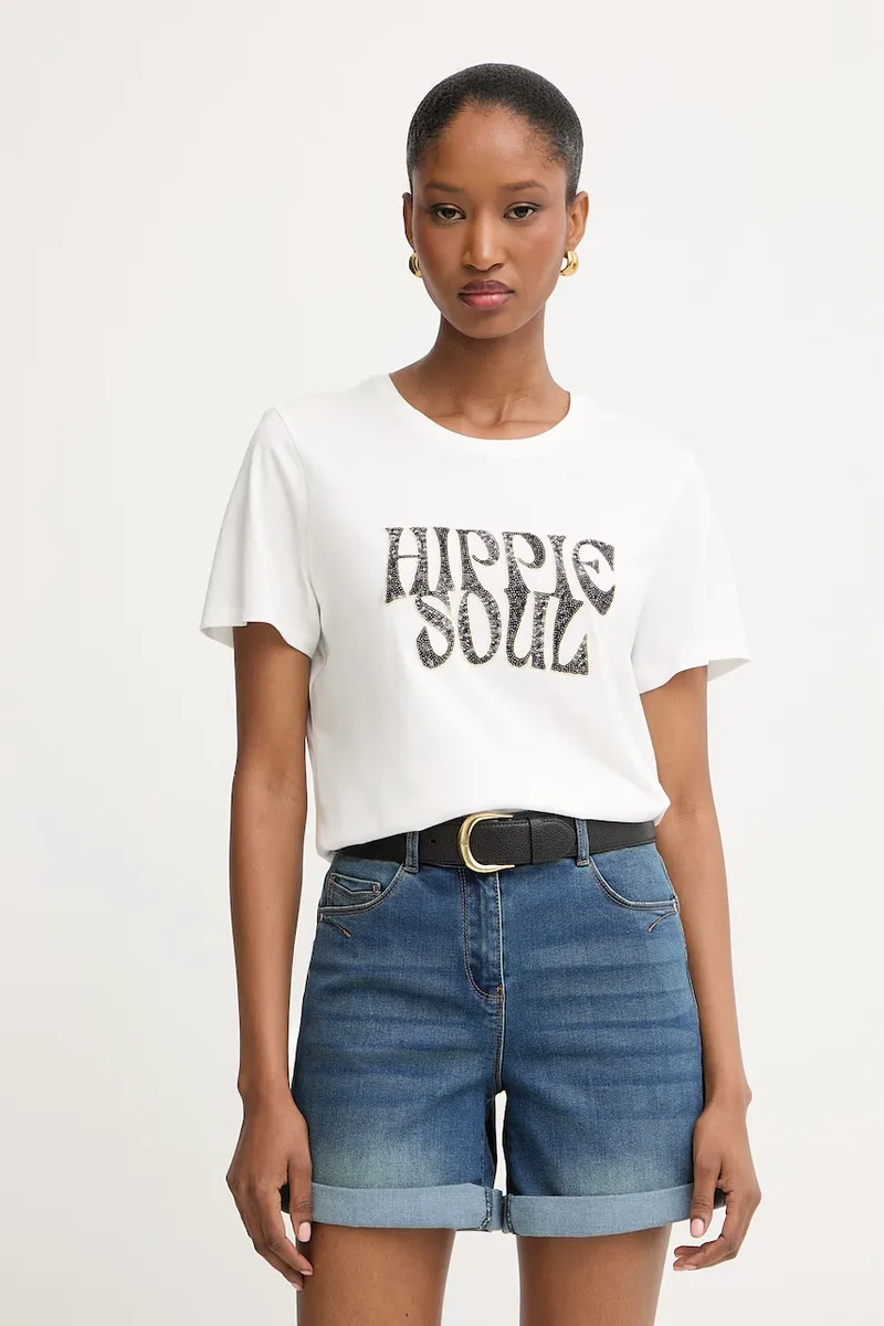 Morgan t-shirt γυναικείο με μοντάλ