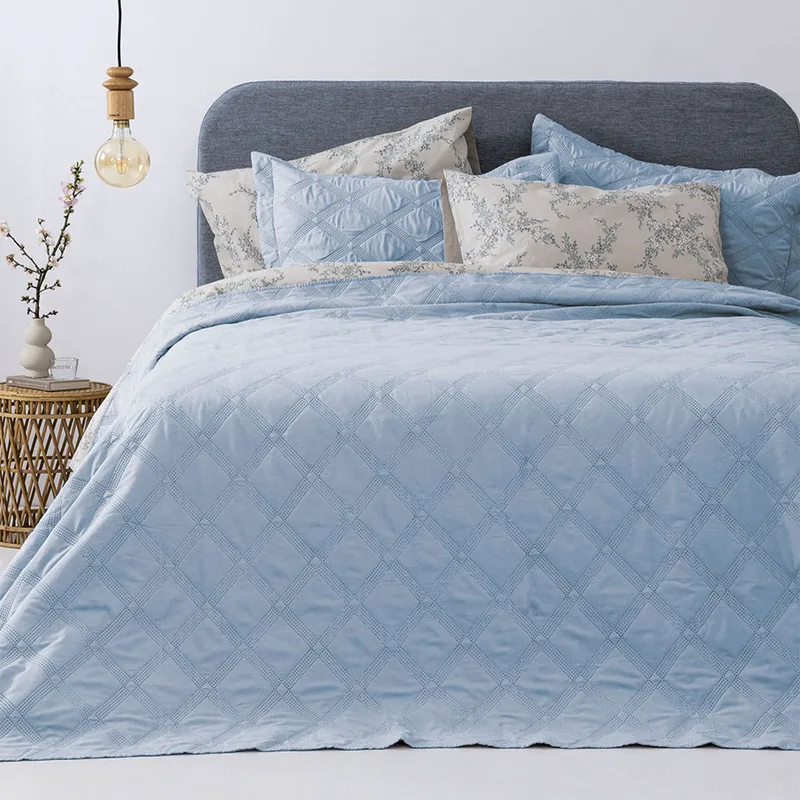 Κουβερλί King Size (Σετ 260x240) Palamaiki Ifigenia Denim
