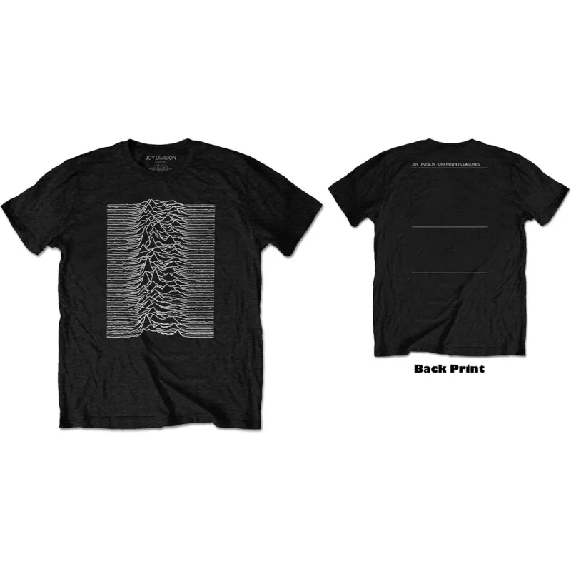 Joy Division "Unknown Pleasures" T-shirt,Licensed Merchandise - Black Rock