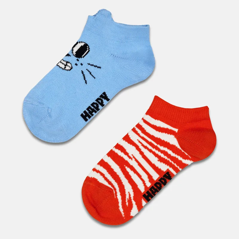Happy Socks Kids 2-Pack Low Cat Socks (9000168198_9688)
