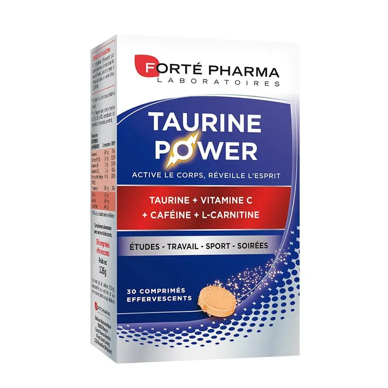 Forte Pharma Taurine Power enriched with Caffeine and L-Carnitine 30 effervescent tablets