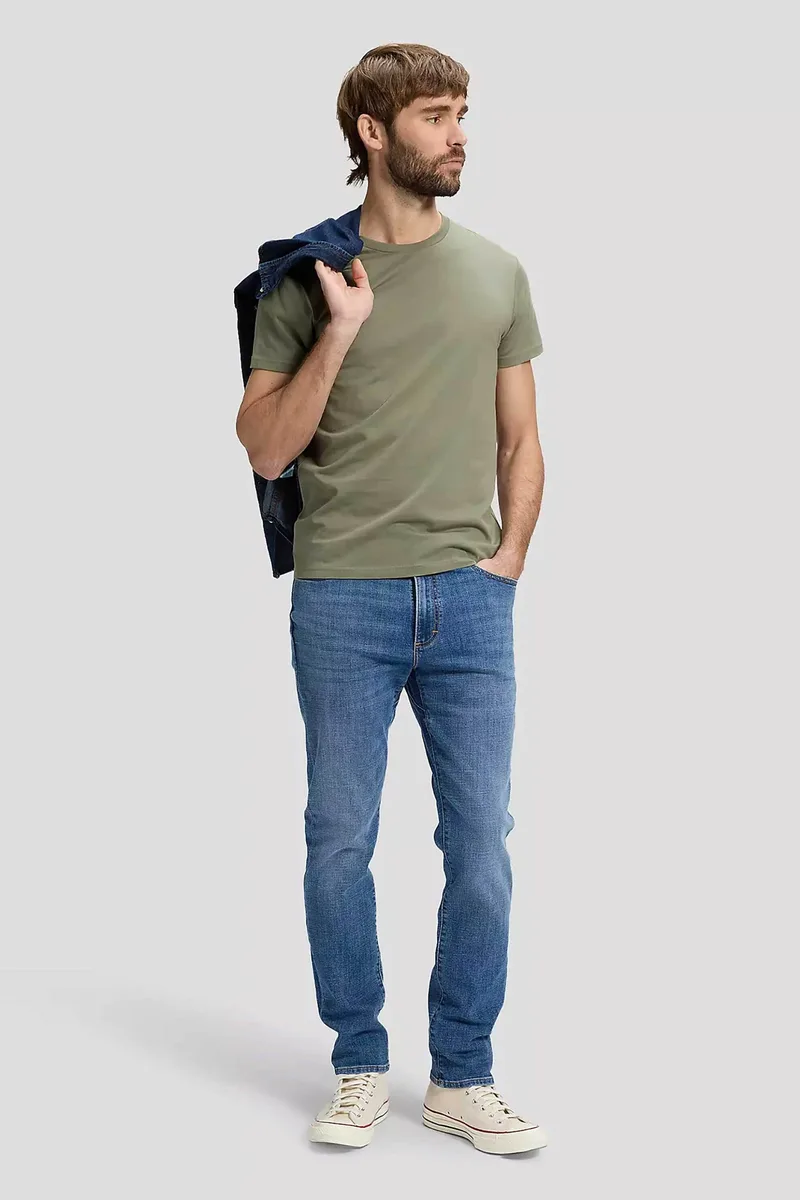 Lee® ανδρικό τζιν παντελόνι πεντάτσεπο Slim Fit "Mvp" - 112376321 Denim Blue