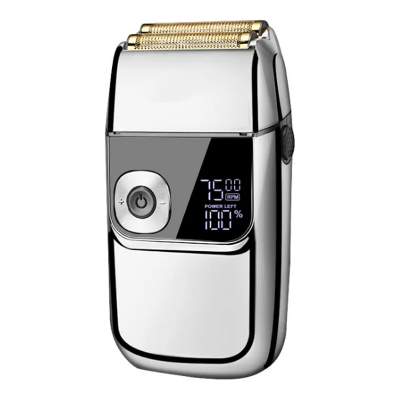 Ξυριστική μηχανή Oliver Voltz OV51814C, 5W, LCD, IPX4, 1400mAh, αυτονομία έως 2 ώρες, 3 ταχύτητες, USB, Inox