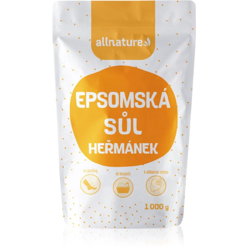 Allnature Epsom salt Chamomile άλατα μπάνιου 1000 γρ