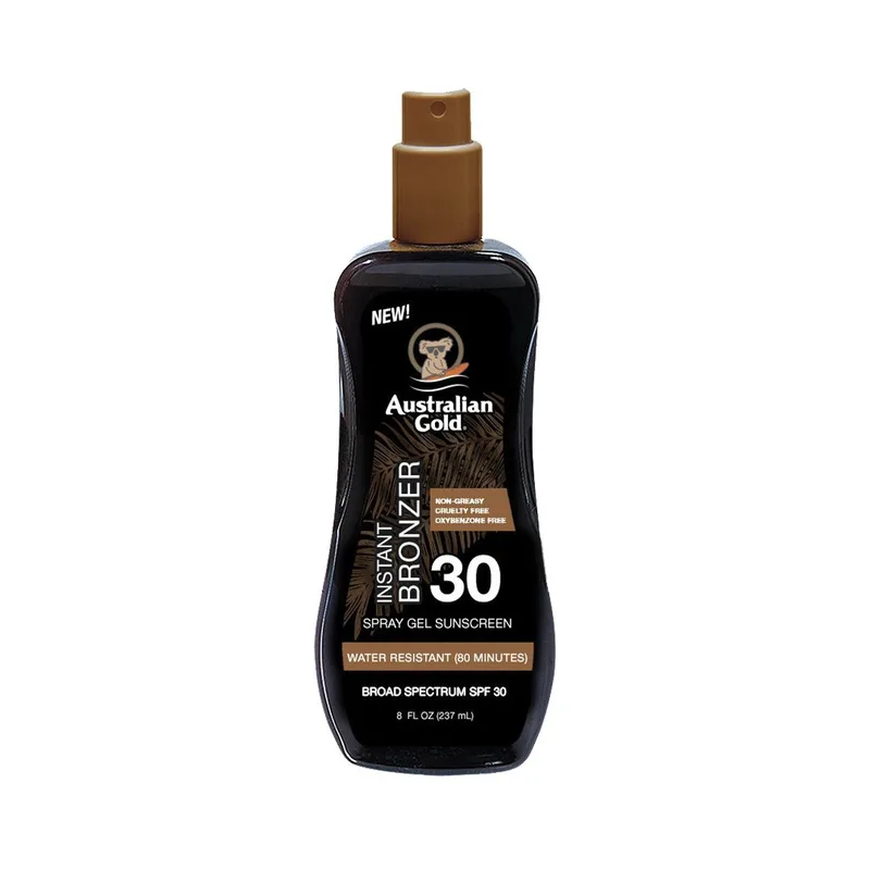 Australian Χρυσό Instant Bronzer Spray Gel Sunscreen SPF30 (237ml)