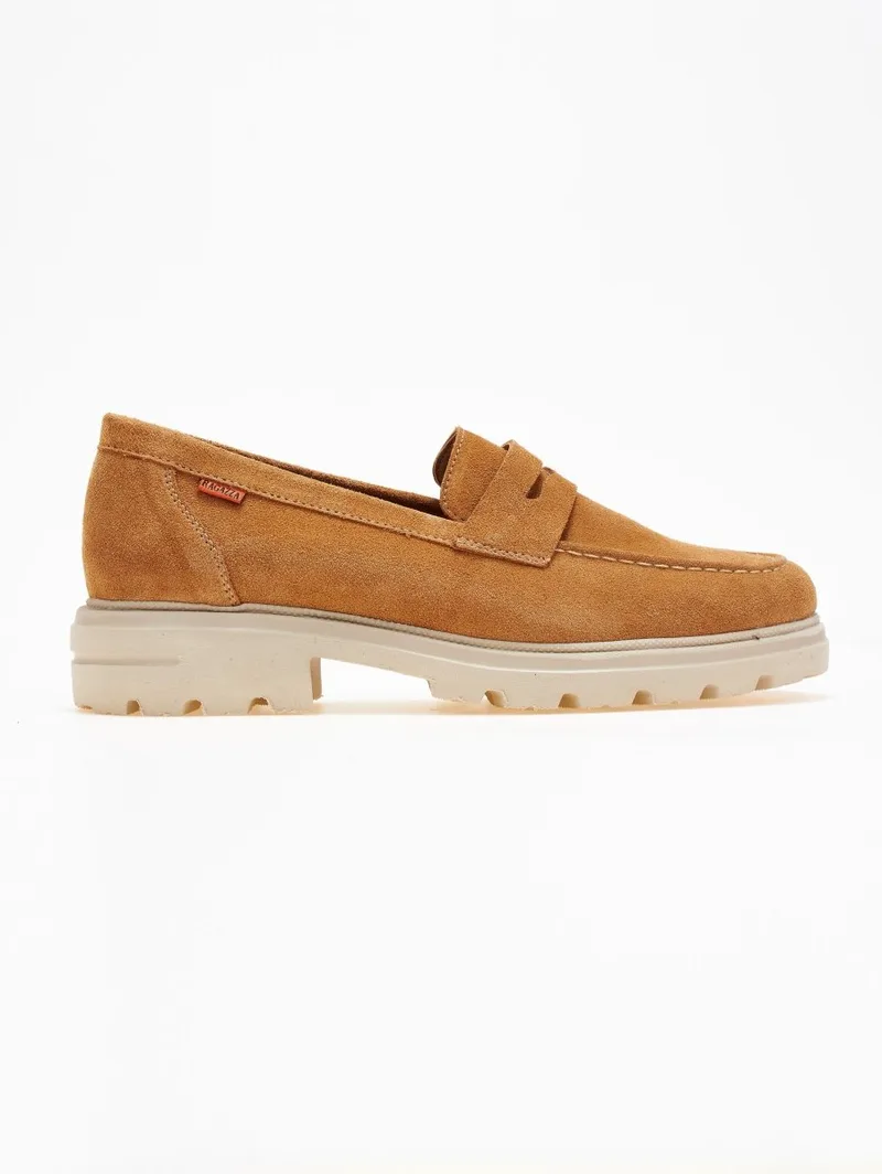 RAGAZZA Suede Loafers - 151 - Tan