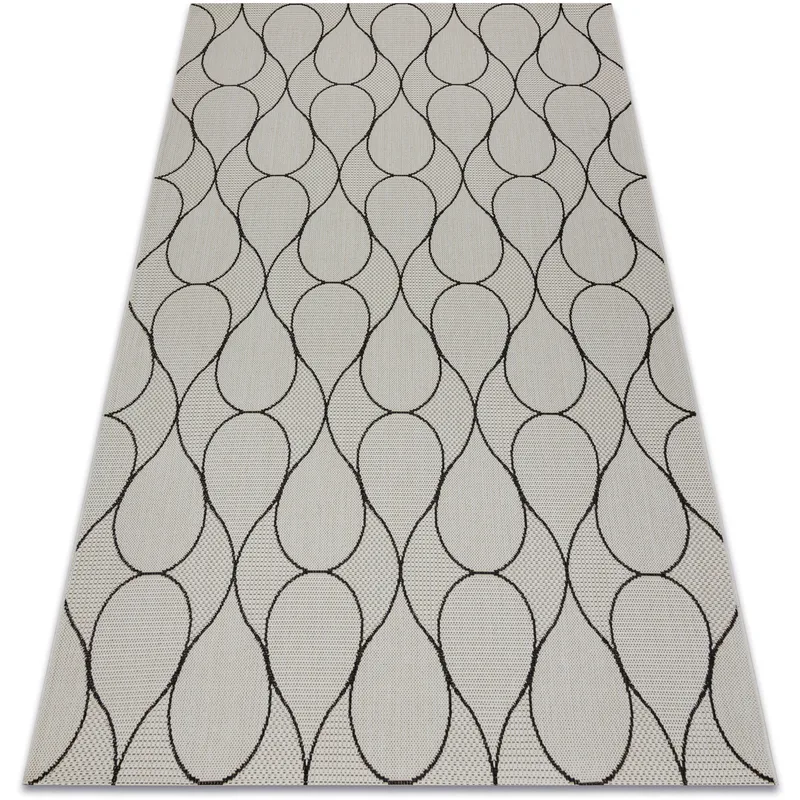 Χαλιά Rugsx Χαλί σιζάλ FLAT 49379960 Σταγόνες 200x290 cm