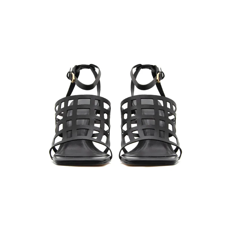 Σανδάλια με τακούνι Carrano E64133 LEATHER HIGH HEEL SANDALS WOMEN