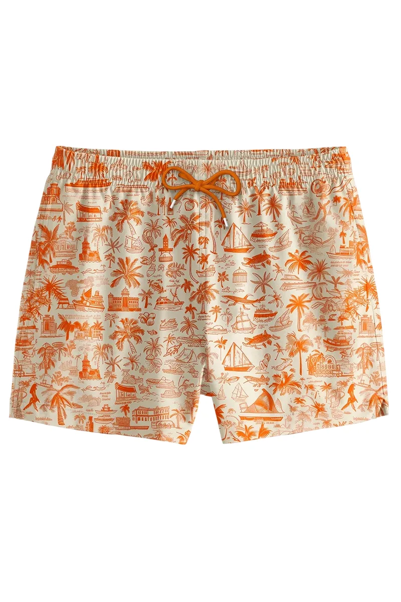 ΑΝΔΡΙΚΟ ΜΑΓΙΟ CHANGE INTO COLOURS PALM TREE ORANGE ΠΟΡΤΟΚΑΛΙ