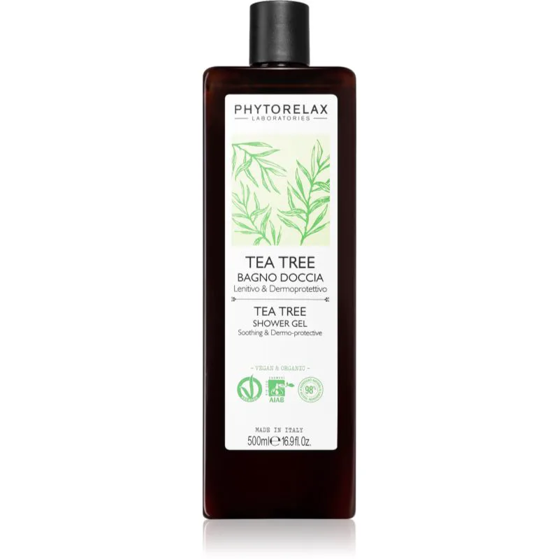Phytorelax Laboratories Tea Tree καταπραϋντικό τζελ για ντους με λάδι τειόδεντρου 500 ml