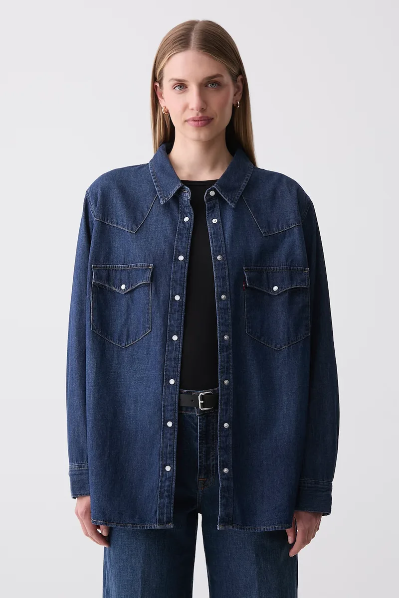 Levi's πουκάμισο γυναικείο ντένιμ