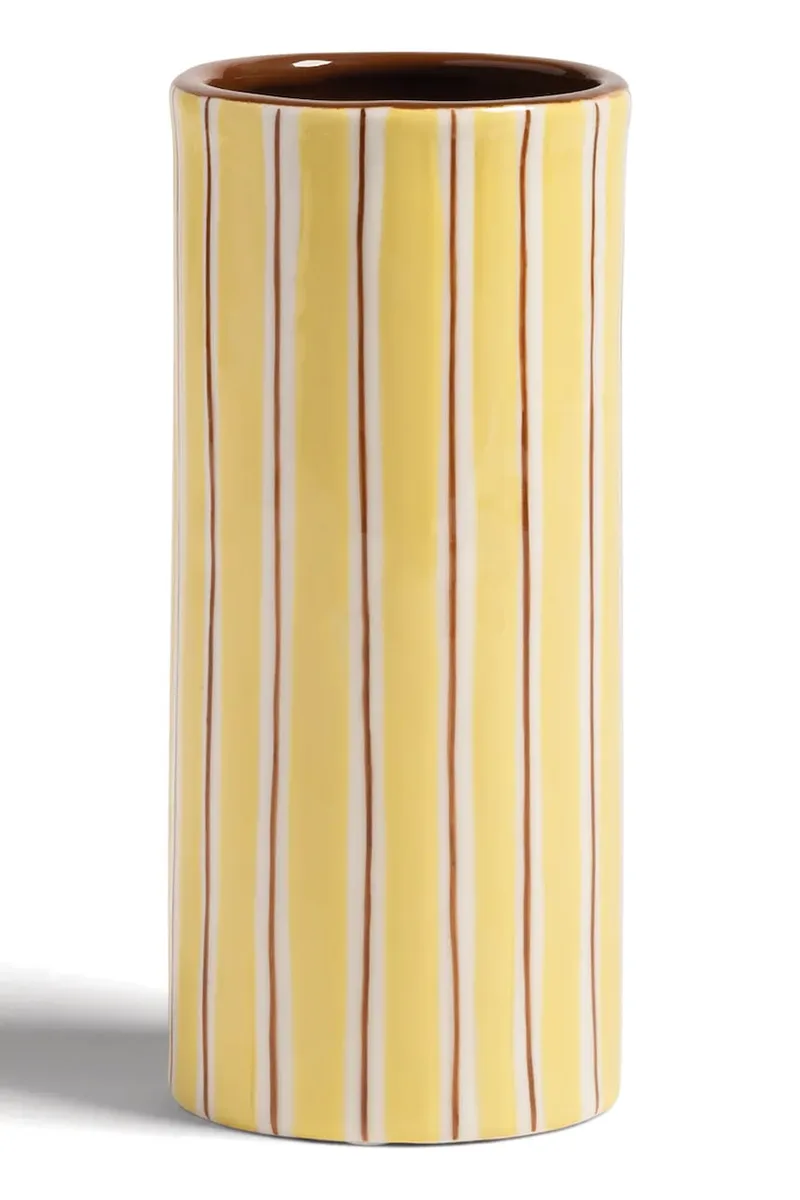 Διακοσμητικό βάζο &k amsterdam ray yellow 18 cm