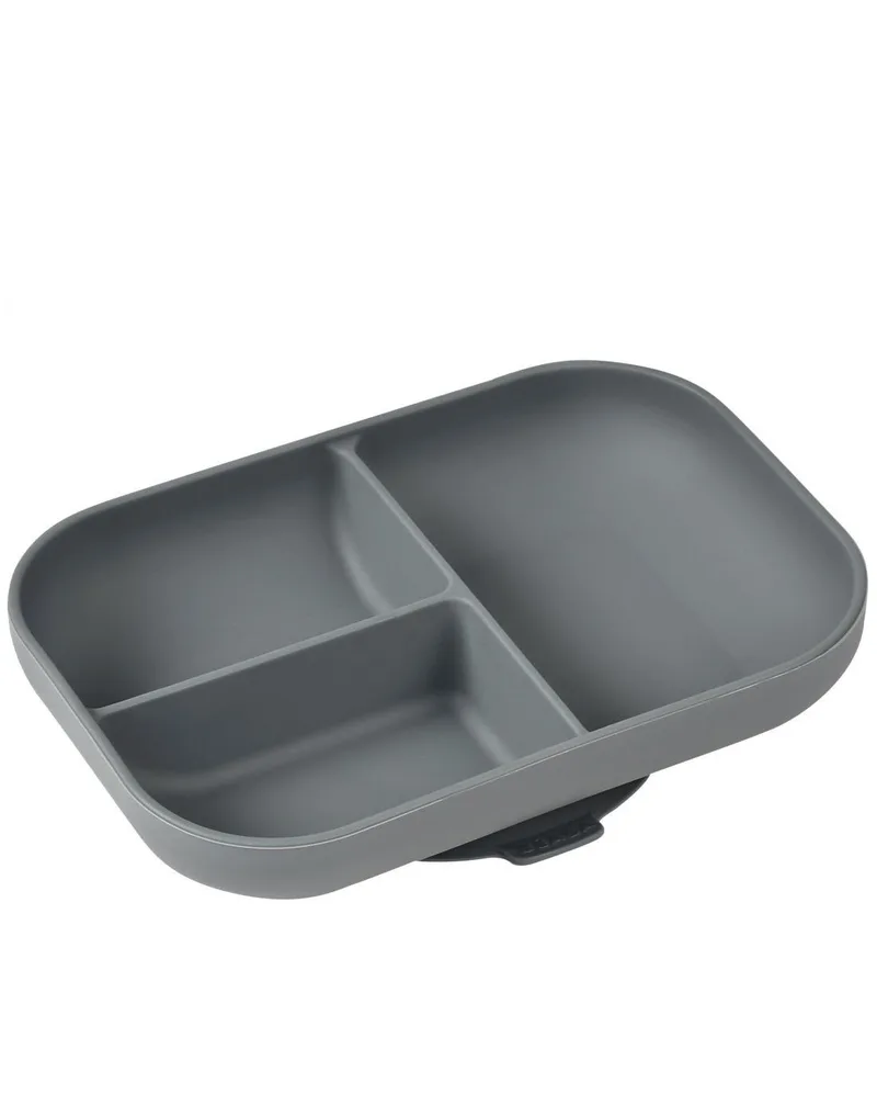 Πιάτο Σιλικόνης Με Χωρίσματα Mineral Grey BR78719