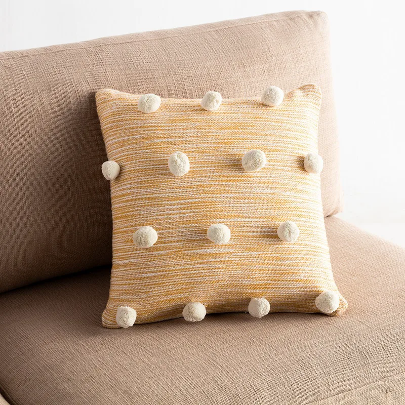 Μαξιλαροθήκη Διακόσμησης Gofis Home Pixxy 43x43 Mustard 555/10