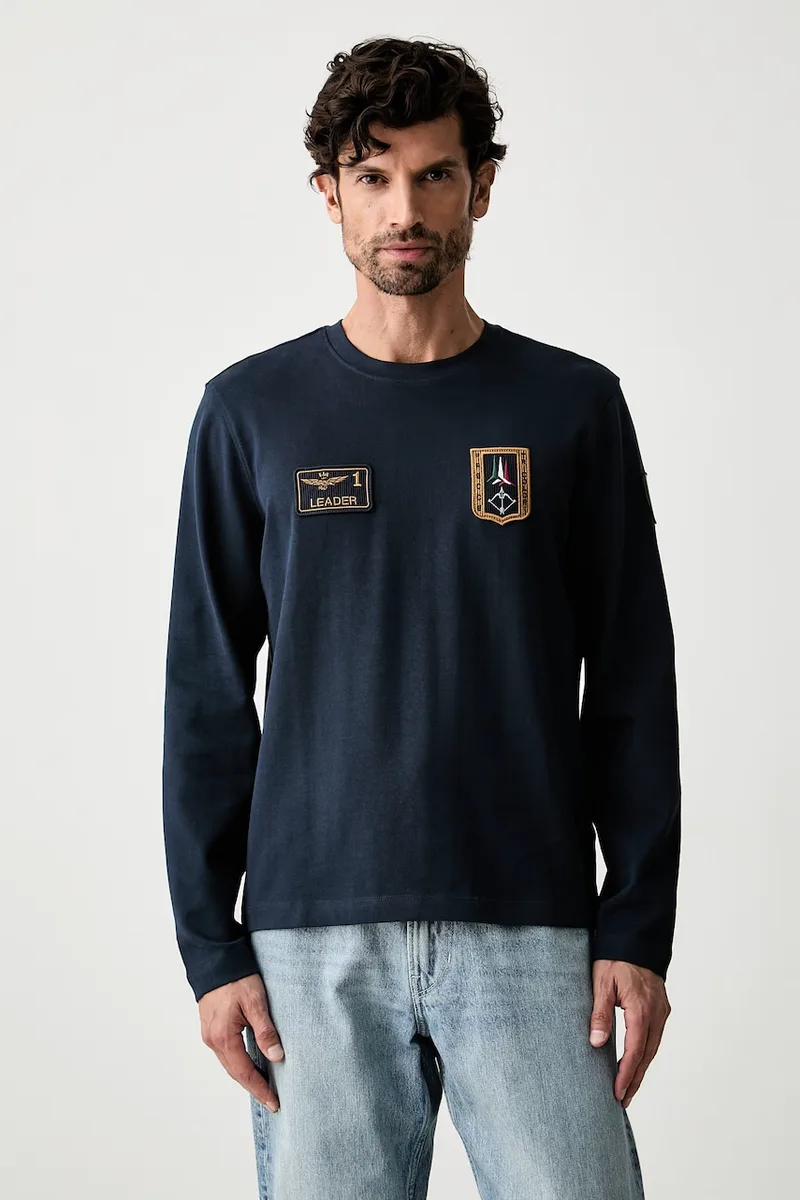 Aeronautica Militare μακρυμάνικο ανδρικό βαμβακερό