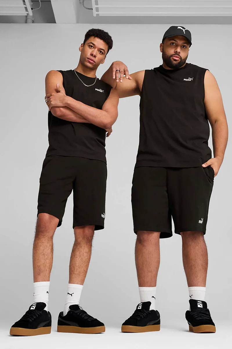 Puma ανδρική βερμούδα γυμναστικής με λογότυπο "ESS No. 1" - 682594 Μαύρο