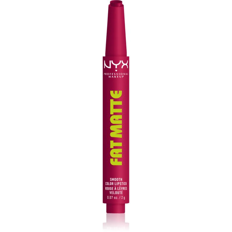 NYX Professional Makeup Fat Matte Βάλσαμο για χείλη με ματ αποτέλεσμα Hibiscus Hug 2 γρ