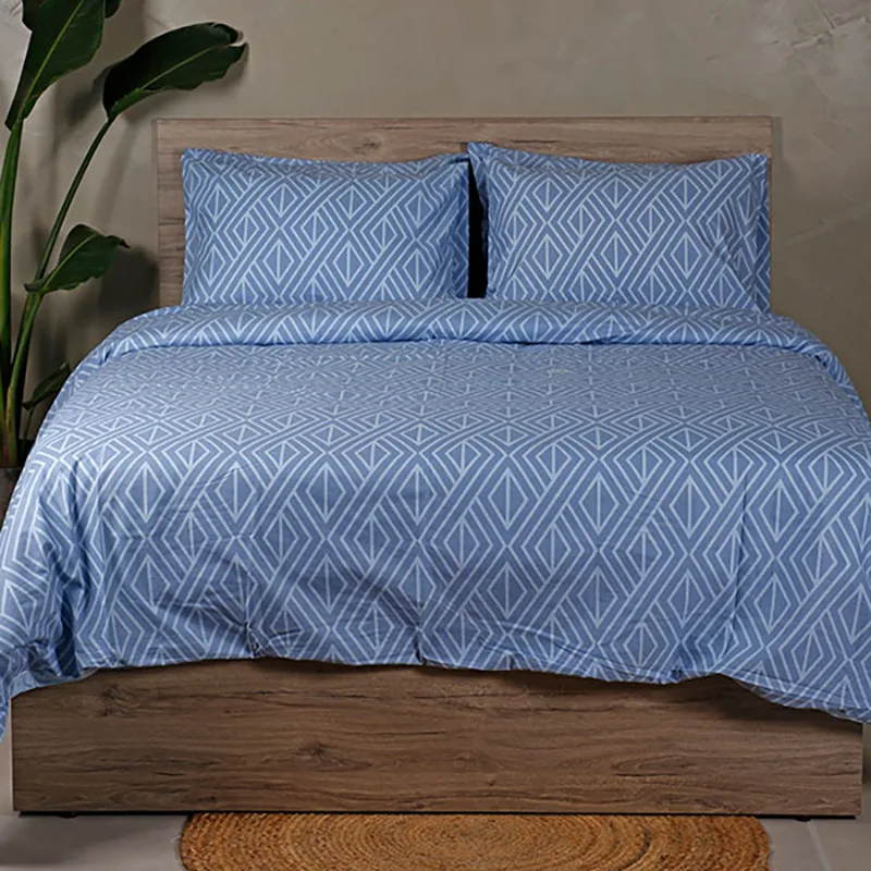 Σεντόνια King Size (Σετ) 260X270 Sunshine 2042 Blue Χωρίς Λάστιχο (260x270)