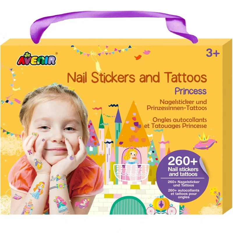 Avenir Nail Sticker & Tattoos Princess Παιδικά Αυτοκόλλητα & Προσωρινά Τατουάζ 3+ Years 1 Τεμάχιο, Κωδ 60752