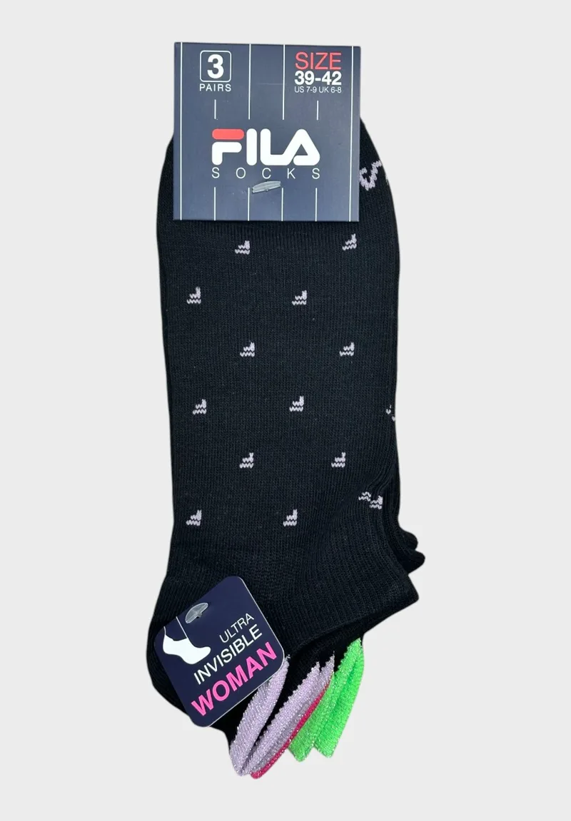 FILA Γυναικεία Σοσόνια Ultra Invisible Black F1157-200
