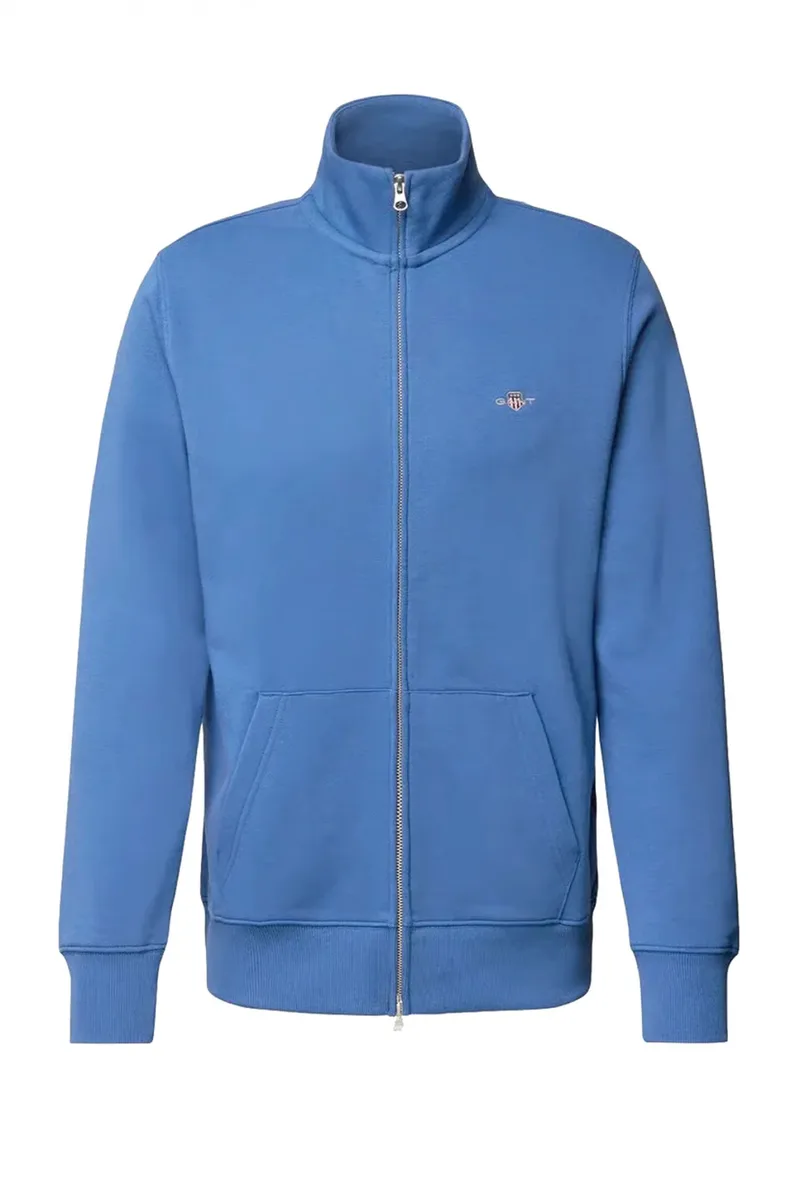 GANT FULL ZIP REGULAR FIT SHIELD SWEAT ΜΠΛΕ ΡΟΥΑ