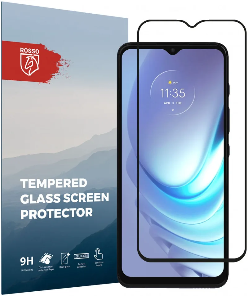 Κόκκινο Tempered Glass - FullFace Αντιχαρακτικό Προστατευτικό Γυαλί Οθόνης Motorola Moto G50 5G / G50 4G - Black (8719246342424)