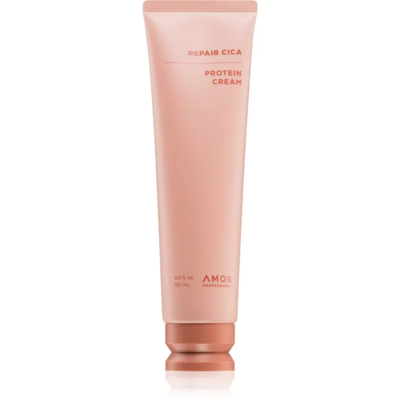 AMOS PROFESSIONAL Repair Cica Protein Cream θρεπτική και θερμοπροστατευτική κρέμα για κατεστραμμένα μαλλιά 150 ml