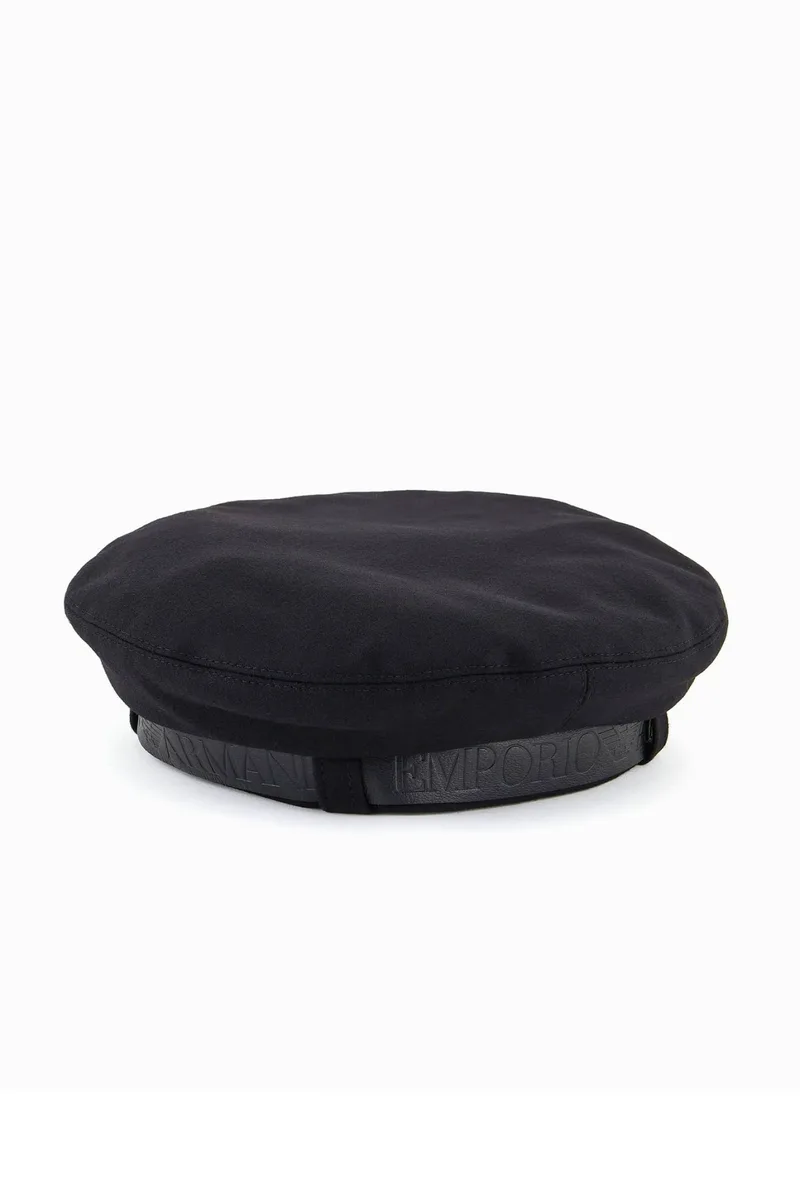 EMPORIO ARMANI ΚΑΠΕΛΟ LOGO ΜΑΥΡΟ