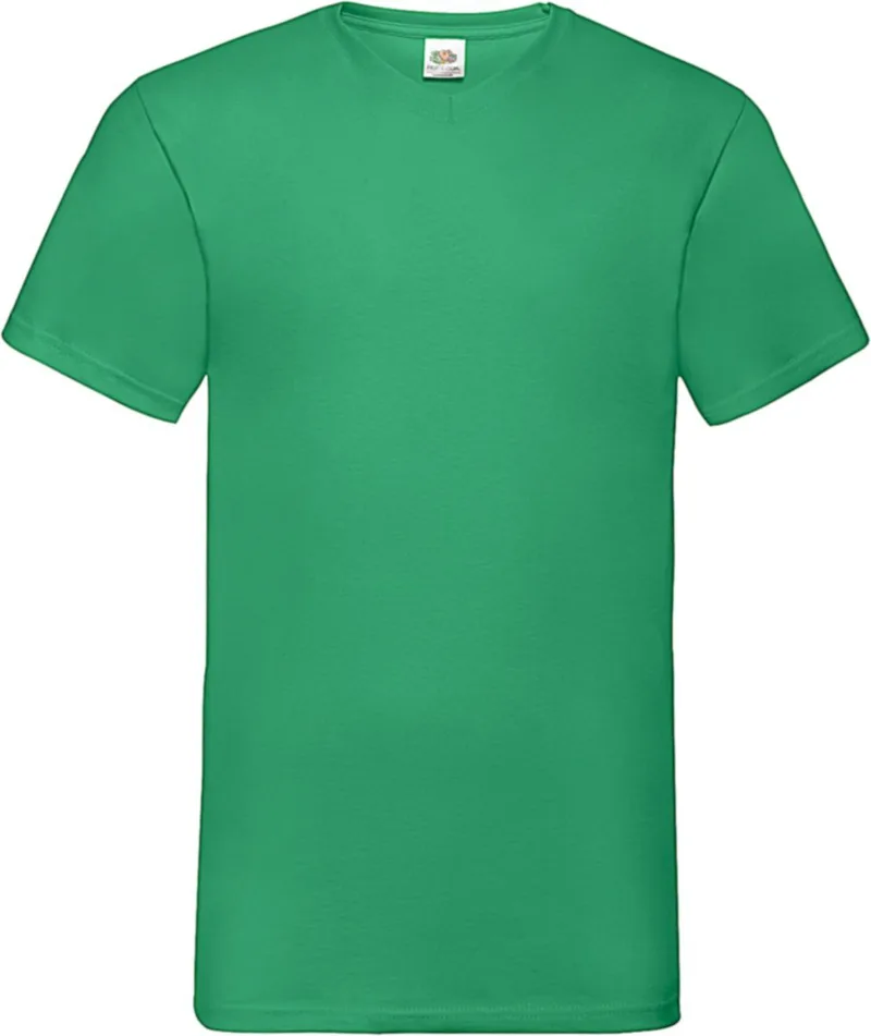 V-Neck T-Shirt Valueweight Fruit of the Loom 61-066-0 Kelly Green